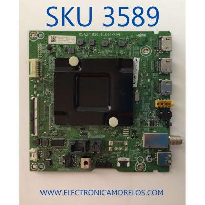 MAIN ORIGINAL PARA TV HISENSE 4K UHD HDR ROKU TV / NUMERO DE PARTE 293282 / RSAG7.820.11014/ROH / 293281 / 65A53FUR(0009) / 293282A / 293281A / PANEL HD650Y1U72-T0L6\S0\GM\ROH / DISPLAY HV650QUB-F70 / MODELO 65R7G5